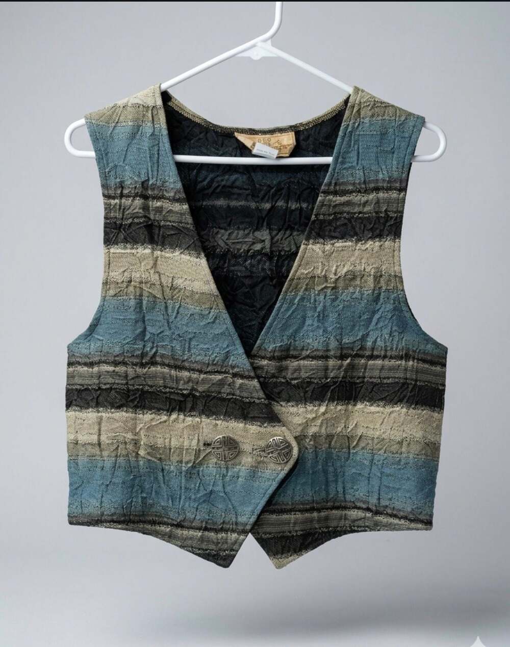 New Frontier Clothing Company Vintage Striped Western Vest